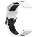 Two Color Reverse Buckle 26mm Silicone Watch Band, For Garmin Fenix 5X Plus, For Garmin Fenix 6X, For Garmin D2 Delta PX