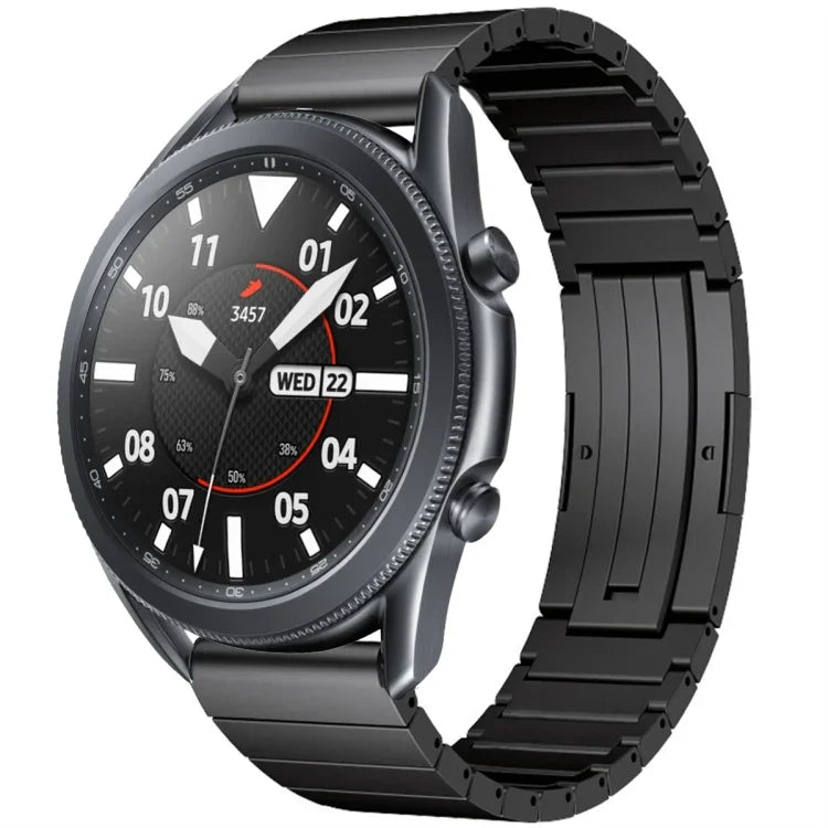 One Bead Titanium Alloy Watch Band, For Samsung Galaxy Watch 3 45mm, For Samsung Gear S3 Classic, For Samsung Gear S3 Frontier, For Samsung Galaxy Watch 46mm, For Samsung Galaxy Watch 42mm
