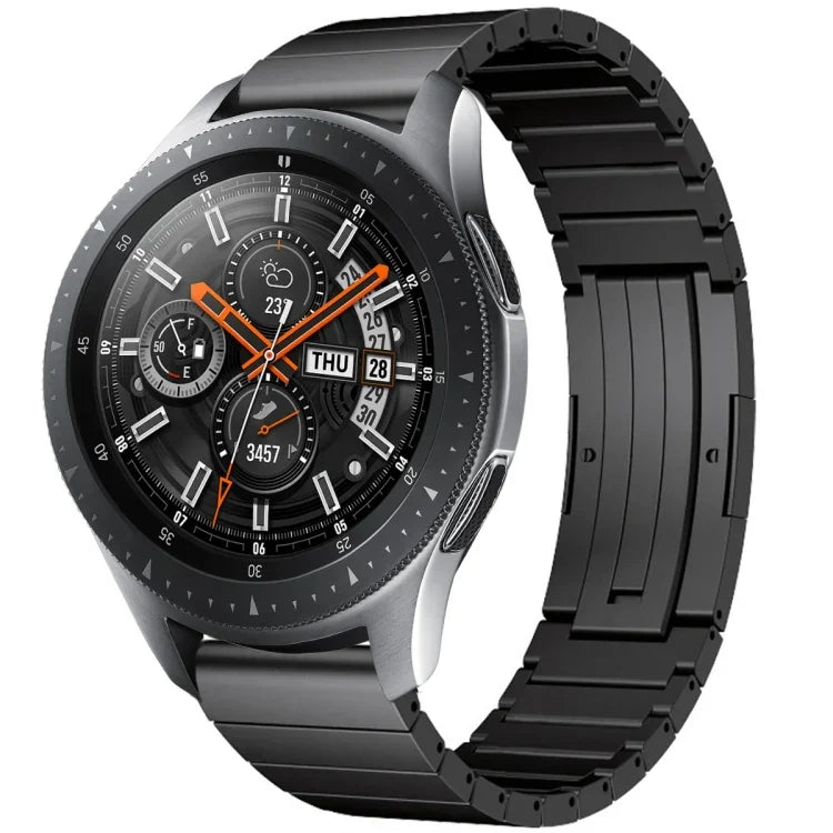 One Bead Titanium Alloy Watch Band, For Samsung Galaxy Watch 3 45mm, For Samsung Gear S3 Classic, For Samsung Gear S3 Frontier, For Samsung Galaxy Watch 46mm, For Samsung Galaxy Watch 42mm