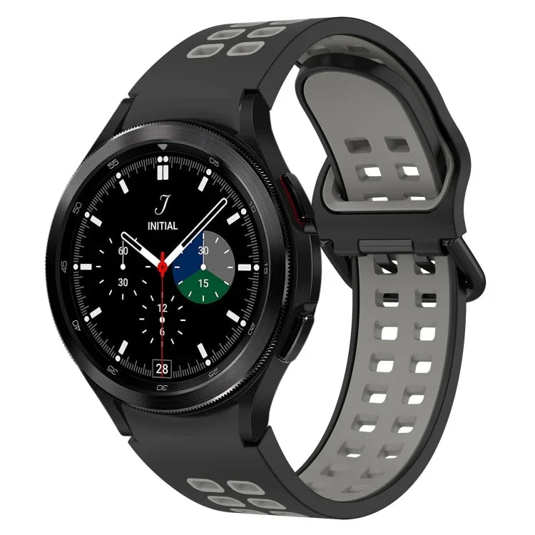 Two-Color Breathable Silicone Watch Band, For Samsung  Galaxy Watch 4 Classic 42mm