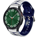 Curved Texture Silicone Watch Band, For Samsung Galaxy Watch 6 Classic 47mm, For Samsung Galaxy Watch 6 44mm, For Samsung Galaxy Watch 6 40mm