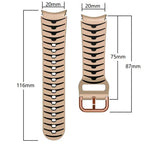 Curved Texture Silicone Watch Band, For Samsung Galaxy Watch 6 Classic 43mm, For Samsung Galaxy watch 5 Pro Golf Edition, For Samsung Galaxy watch 5 Golf Edition
