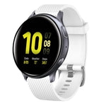 20mm Diamond Textured Silicone Watch Band, For Samsung  Galaxy Watch 4 Classic 42mm, For Samsung Galaxy Watch Active 2 44mm, For Samsung Galaxy Watch Active 2 40mm, For Samsung Galaxy Watch 42mm
