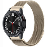 Button Style Milan Magnetic Metal Watch Band, For Samsung Galaxy Watch 6 Classic, For Samsung Galaxy Watch5 / 5 Pro, For Samsung Galaxy Watch4 / 4 Classic 46mm, For Samsung Galaxy Watch3 41mm