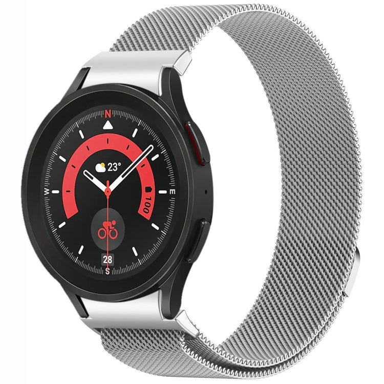 Button Style Milan Magnetic Metal Watch Band, For Samsung Galaxy Watch 6 Classic, For Samsung Galaxy Watch5 / 5 Pro, For Samsung Galaxy Watch4 / 4 Classic 46mm, For Samsung Galaxy Watch3 41mm