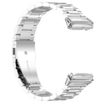 Three Bead Stainless Steel Metal Watch Band, For Redmi Watch 3 Active, For Redmi Watch 3 Lite