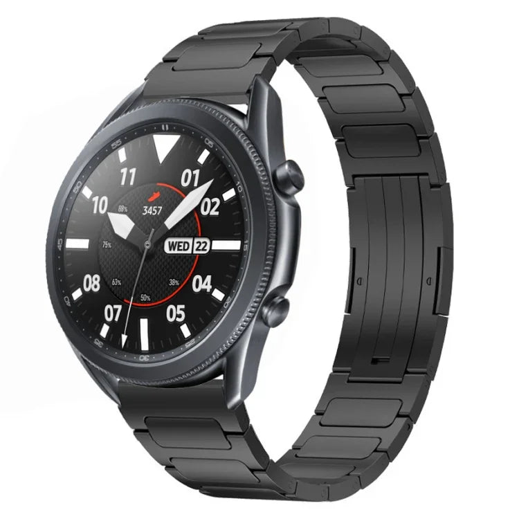 22mm I-Shaped Titanium Alloy Watch Band, For Samsung Galaxy Watch3 45mm, For Samsung Gear S3 Classic, For Samsung Gear S3 Frontier