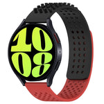 20mm Holes Breathable 3D Dots Silicone Watch Band, For Samsung Galaxy Watch 6 Classic 47mm, For Samsung Galaxy Watch 6 44mm, For Samsung Galaxy Watch 6 40mm