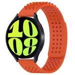20mm Holes Breathable 3D Dots Silicone Watch Band, For Samsung Galaxy Watch 6 Classic 47mm, For Samsung Galaxy Watch 6 44mm, For Samsung Galaxy Watch 6 40mm
