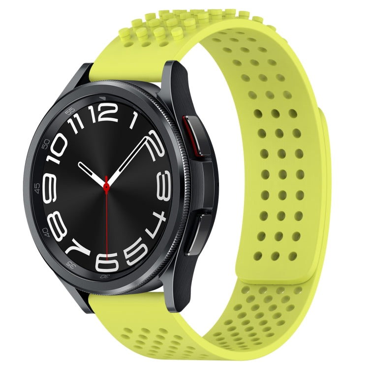 20mm Holes Breathable 3D Dots Silicone Watch Band, For Samsung Galaxy Watch 6 Classic 43mm, For Samsung Galaxy watch 5 Pro Golf Edition, For Samsung Galaxy watch 5 Golf Edition