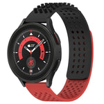 20mm Holes Breathable 3D Dots Silicone Watch Band, For Samsung Galaxy Watch 5  44mm, For Samsung Galaxy Watch 5 Pro  45mm, For Samsung Galaxy Watch 5  40mm