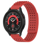 20mm Holes Breathable 3D Dots Silicone Watch Band, For Samsung Galaxy Watch 5  44mm, For Samsung Galaxy Watch 5 Pro  45mm, For Samsung Galaxy Watch 5  40mm