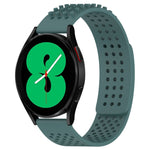 20mm Holes Breathable 3D Dots Silicone Watch Band, For Samsung Galaxy Watch 4 44mm, For Samsung Galaxy Watch 4 40mm, For Samsung  Galaxy Watch 4 Classic 46mm
