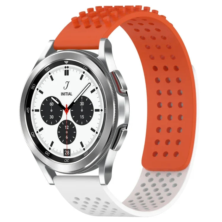 20mm Holes Breathable 3D Dots Silicone Watch Band, For Samsung  Galaxy Watch 4 Classic 42mm, For Samsung Galaxy Watch Active 2 44mm, For Samsung Galaxy Watch Active 2 40mm