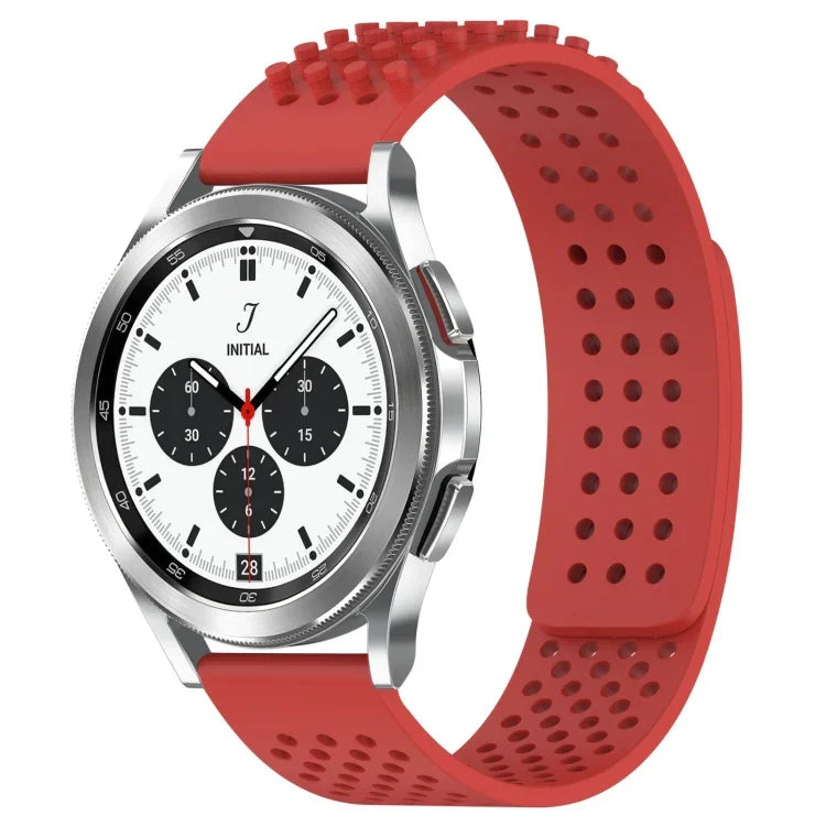 20mm Holes Breathable 3D Dots Silicone Watch Band, For Samsung  Galaxy Watch 4 Classic 42mm, For Samsung Galaxy Watch Active 2 44mm, For Samsung Galaxy Watch Active 2 40mm