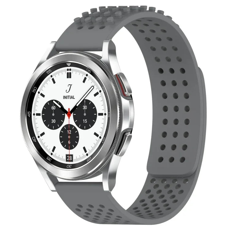 20mm Holes Breathable 3D Dots Silicone Watch Band, For Samsung  Galaxy Watch 4 Classic 42mm, For Samsung Galaxy Watch Active 2 44mm, For Samsung Galaxy Watch Active 2 40mm