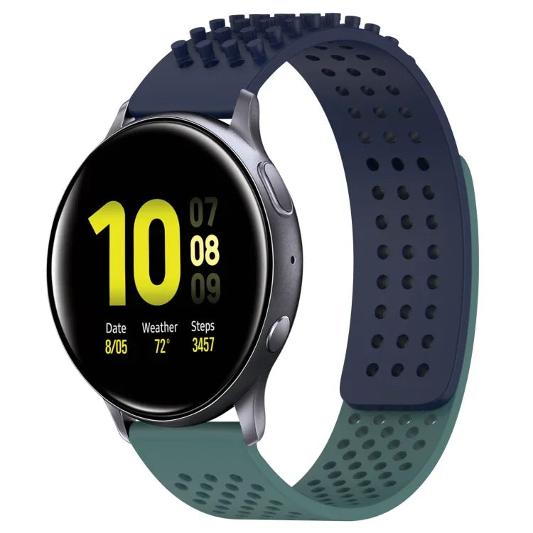 20mm Holes Breathable 3D Dots Silicone Watch Band, For Samsung  Galaxy Watch 4 Classic 42mm, For Samsung Galaxy Watch Active 2 44mm, For Samsung Galaxy Watch Active 2 40mm