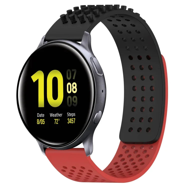 20mm Holes Breathable 3D Dots Silicone Watch Band, For Samsung  Galaxy Watch 4 Classic 42mm, For Samsung Galaxy Watch Active 2 44mm, For Samsung Galaxy Watch Active 2 40mm