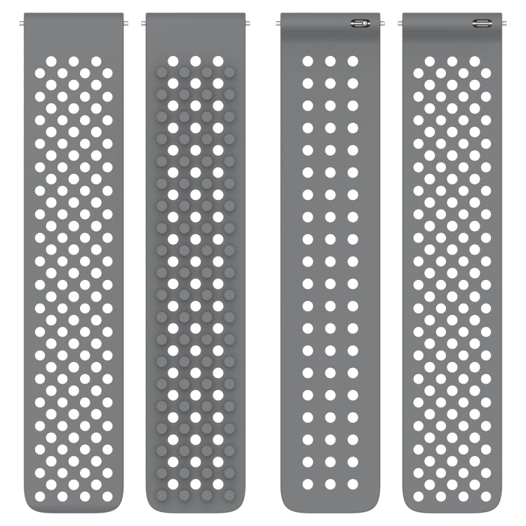 20mm Holes Breathable 3D Dots Silicone Watch Band, For Samsung Galaxy Watch 4 44mm, For Samsung Galaxy Watch 4 40mm, For Samsung  Galaxy Watch 4 Classic 46mm