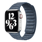 Denim Magnetic Watch Band, For Apple Watch Ultra 49mm, For Apple Watch 8 41mm, For Apple Watch 8 45mm, For  Apple Watch SE 2022 40mm, For Apple Watch SE 2022 44mm, For Apple Watch 7 41mm, For Apple Watch 7 45mm, For Apple Watch SE 40mm                 ...