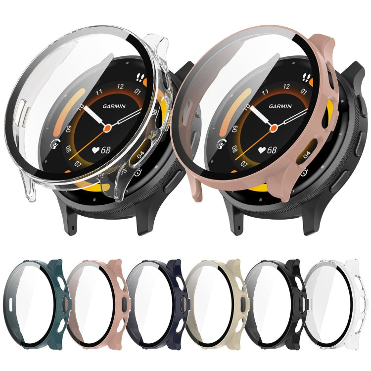 PC + Tempered Film Integrated Watch Protective Case, For Garmin Venu 3