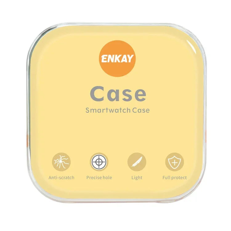 ENKAY Hat-Prince 2 in 1 TPU Armor Watch Case + 0.2mm 9H Tempered Glass Screen Protector, For Samsung Galaxy Watch6 Classic 47mm, For Samsung Galaxy Watch6 Classic 43mm