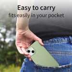 Litchi Oil Edge Leather Back Phone Case, For iPhone 15