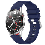 Liquid Glossy Silver Buckle Silicone Watch Band, For Huawei Watch GT2 42mm 20mm, For Huawei Watch 2 20mm