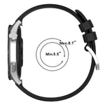 Liquid Glossy Silver Buckle Silicone Watch Band, For Huawei Watch GT2 42mm 20mm, For Huawei Watch 2 20mm
