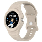 Leather Texture Silicone Integrated Watch Band, For Goolge  Pixel Watch 2