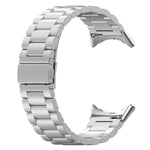 Three Bead Stainless Steel Metal Watch Band, For Google Pixel Watch 4 / 3 / 2 / 1 41mm
