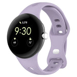 Small Waist Butterfly Buckle Silicone Watch Band, For Google Pixel Watch 4 / 3 / 2 / 1 41mm