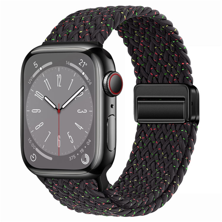 Nylon Woven Magnetic Fold Buckle Watch Band, For Apple Watch Series 9 41mm, For Apple Watch Ultra 49mm