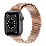 Bamboo Magnetic Stainless Steel Metal Watch Strap, For Apple Watch Series 6 40mm, For Apple Watch Series 6 44mm, For Apple Watch Series 5 44mm, For Apple Watch Series 5 40mm, For Apple Watch Series 4 44mm, For Apple Watch Series 4 40mm