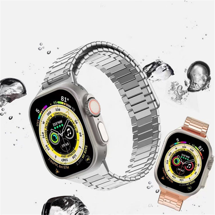 Bamboo Magnetic Stainless Steel Metal Watch Strap, For Apple Watch Series 6 40mm, For Apple Watch Series 6 44mm, For Apple Watch Series 5 44mm, For Apple Watch Series 5 40mm, For Apple Watch Series 4 44mm, For Apple Watch Series 4 40mm