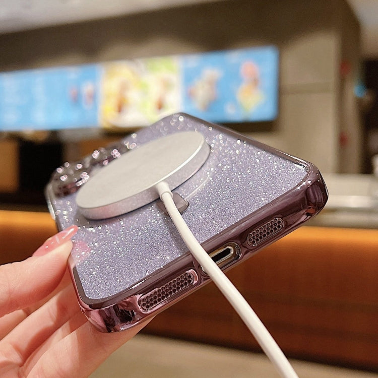 Glitter Electroplating MagSafe TPU Phone Case, For iPhone 13 Pro Max, For iPhone 13 Pro, For iPhone 13, For iPhone 12, For iPhone 12 Pro Max, For iPhone 12 Pro