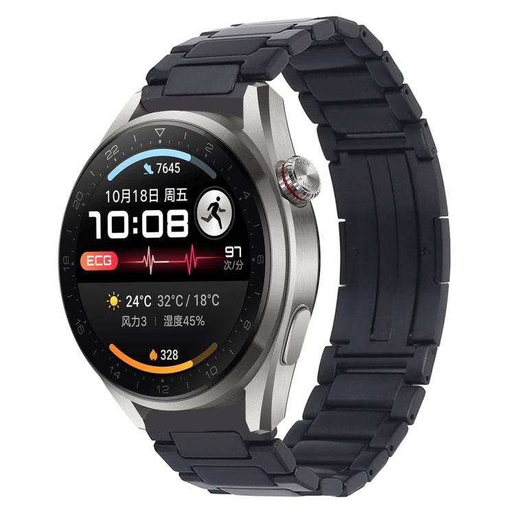 H-Shaped Folding Buckle Stainless Steel Metal Watch Band, For Huawei Watch GT4 46mm, For Huawei Watch 4 / 4 Pro, For Huawei Watch Ultimate / Buds, For Huawei Watch GT3 SE, For Huaei Watch 3 Pro New, For Huawei Watch GT3 Pro 46mm / Watch GT3 46mm       ...