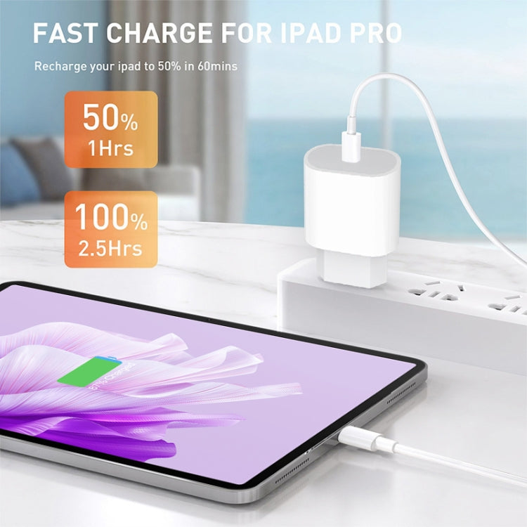 PD35W USB-C / Type-C Port Charger with 1m Type-C to Type-C Data Cable, UK Plug, UK Plug + Type-C Cable