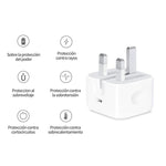 PD35W USB-C / Type-C Port Charger with 1m Type-C to Type-C Data Cable, UK Plug, UK Plug + Type-C Cable