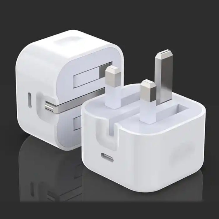 PD35W USB-C / Type-C Port Charger with 1m Type-C to Type-C Data Cable, UK Plug, UK Plug + Type-C Cable