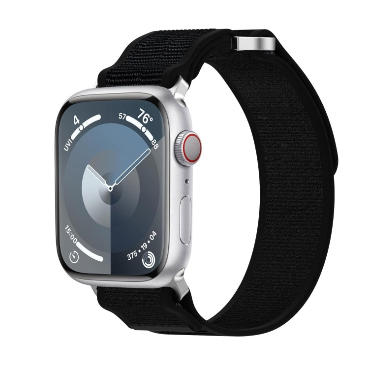 Double Hook and Loop Faster Nylon Watch Band, For Apple Watch SE 2023 44mm, For Apple Watch SE 2023 40mm, For Apple Watch Ultra 2 49mm, For Apple Watch Series 9 45mm, For Apple Watch Series 9 41mm, For Apple Watch Ultra 49mm, For Apple Watch Series 8 4...