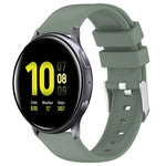 20mm Smooth Solid Color Silicone Watch Band, For Samsung  Galaxy Watch 4 Classic 42mm, For Samsung Galaxy Watch Active 2 44mm, For Samsung Galaxy Watch Active 2 40mm, For Samsung Galaxy Watch 42mm