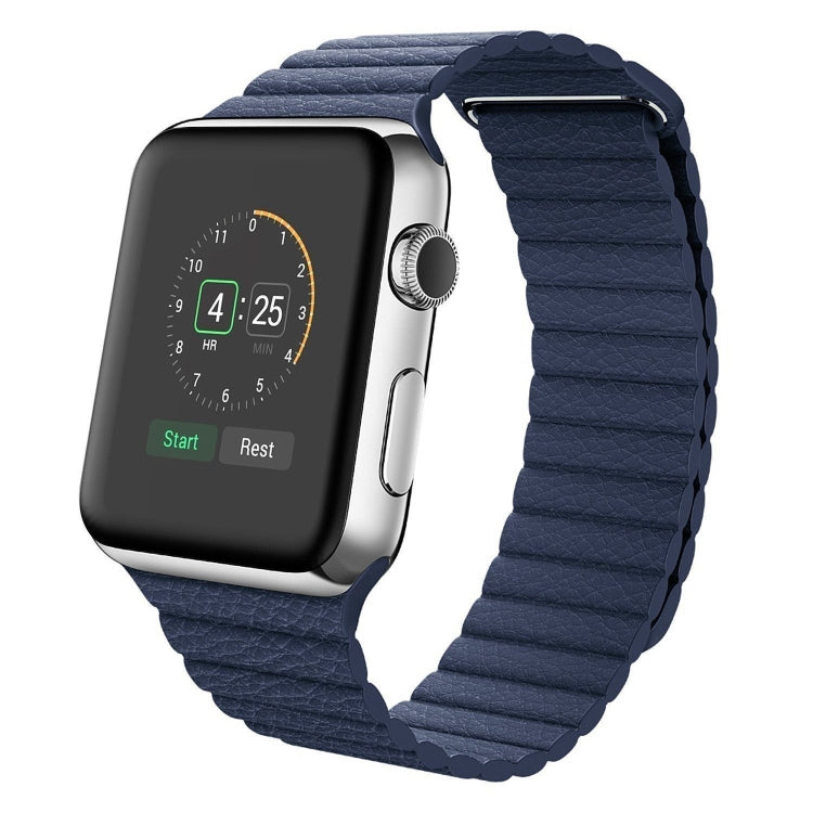 Universal Leather Magnetic Band For Apple iWatch1 2 3 4  38mm/40mm, black, blue, red, white, brown