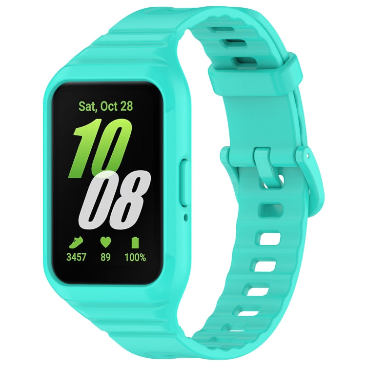 For Samsung Galaxy Fit 3 Integrated TPU Watch Band, Red, Black, White, Orange, Beige, Pink, Cyan, Sky Blue, Dark Green, Dark Blue, Green, Purple