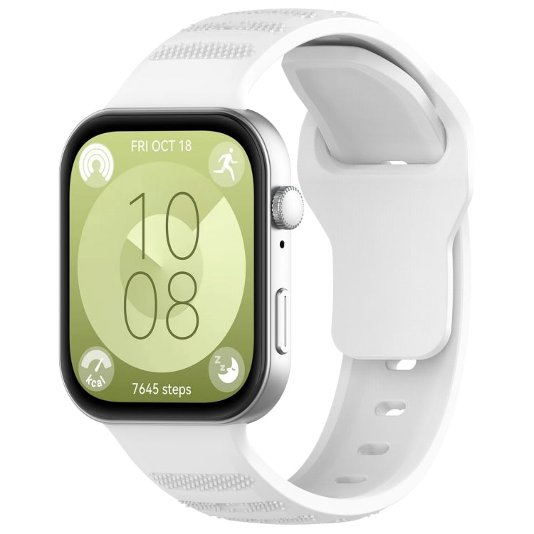 Wavy Dot Texture Silicone Sports Watch Band, For Huawei Watch Fit 3