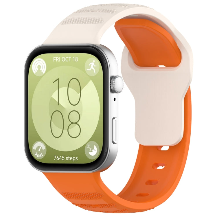 Wavy Dot Texture Silicone Sports Watch Band, For Huawei Watch Fit 3