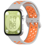 Two Color Silicone Sports Watch Band, For Huawei Watch Fit 3