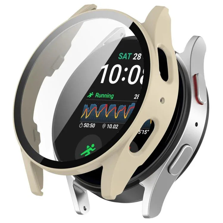 Tempered Film Integrated Waterproof PC Watch Protective Cover, For Samsung Galaxy Watch Ultra 47mm / Ultra 2025, For Samsung Galaxy Watch 7 44mm, For Samsung Galaxy Watch 7 40mm