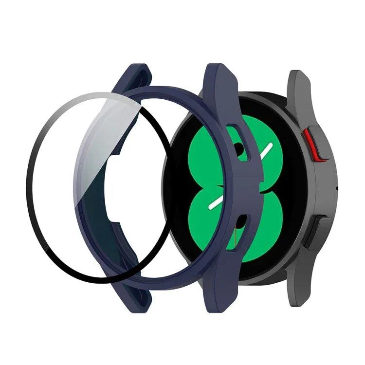 For Samsung Galaxy Watch FE 40mm PC + Tempered Glass Film Integrated Watch Protective Case