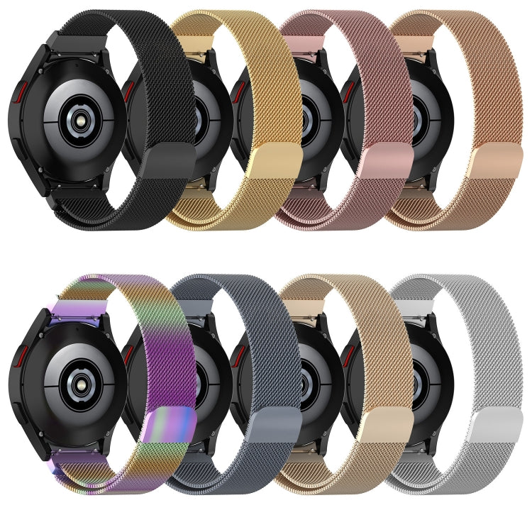 Milan Magnetic Stainless Steel Watch Band, For Samsung Galaxy Watch Ultra 47mm / Ultra 2025, For Samsung Galaxy Watch FE 40mm, For Samsung Galaxy Watch  7 40 / 44mm